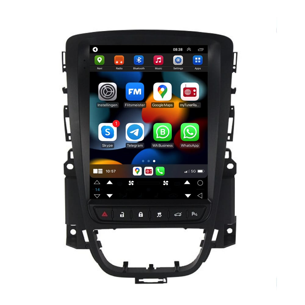 Opel Astra J y Cascada | CarPlay Android | 2009 a 2015 | pantalla grande