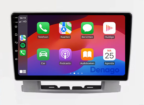 Opel Astra J CarPlay autoradio | 2009 t/m 2016 | Denago DNG-A280 | 9 inch | Android 13 | Draadloos CarPlay & Android Auto