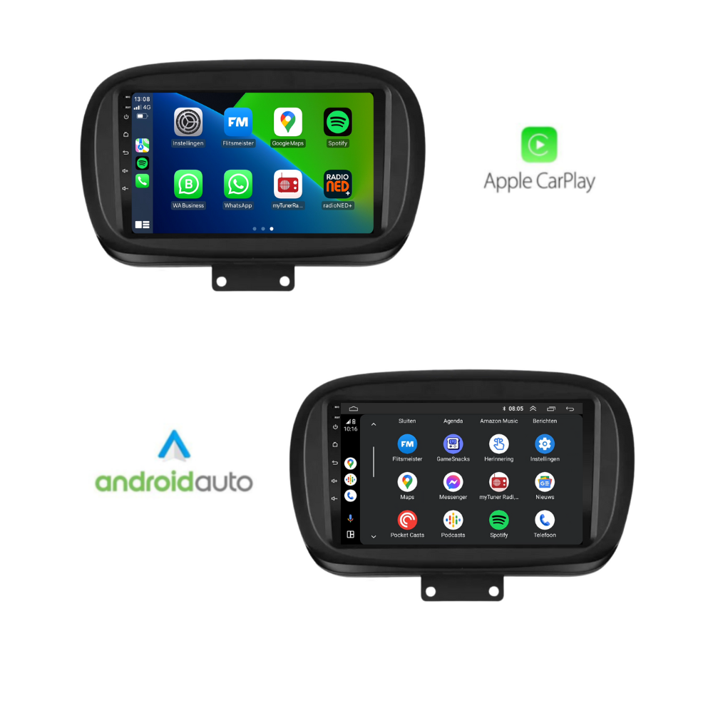 Fiat 500X  | Android 13 | Autoradio | 2015 t/m 2023 | Carplay & Android Auto