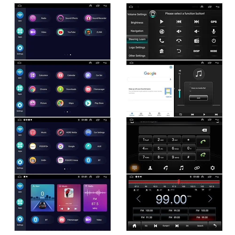 Radio de coche Opel Autoradio negra con Carplay y Android auto