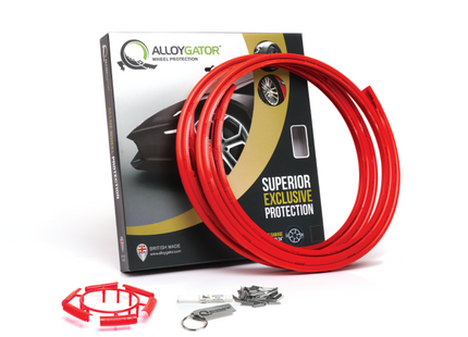 Alloygator Velgbescherming | Rood | Stoeprand bescherming | Exclusive (12-24'' inch)