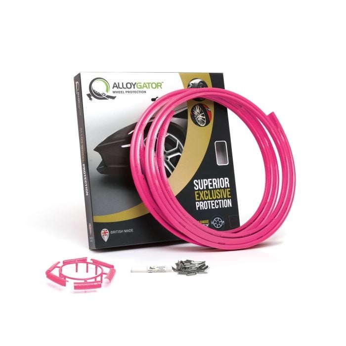 Protección de ruedas Alloygator | Rosa | Protección para bordillos | Exclusiva (12-24 pulgadas)