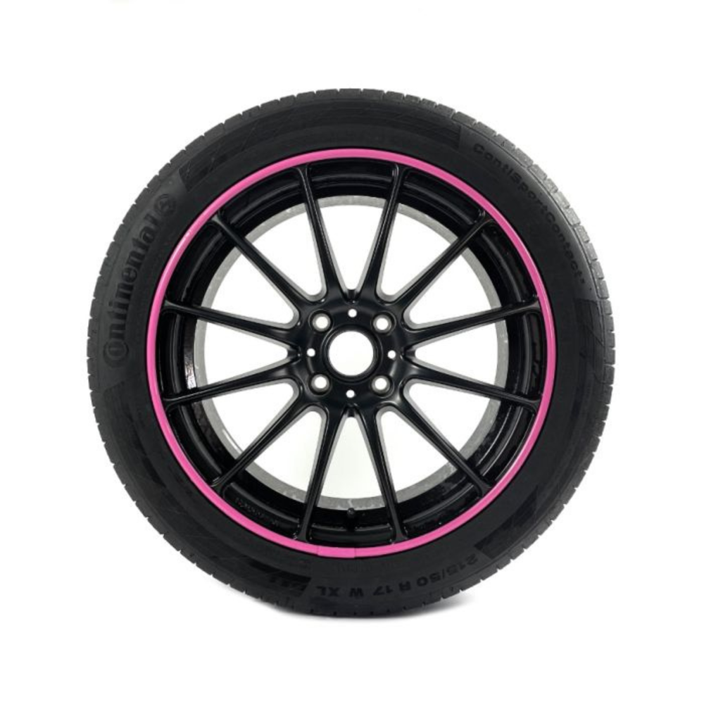 Protección de ruedas Alloygator | Rosa | Protección para bordillos | Exclusiva (12-24 pulgadas)