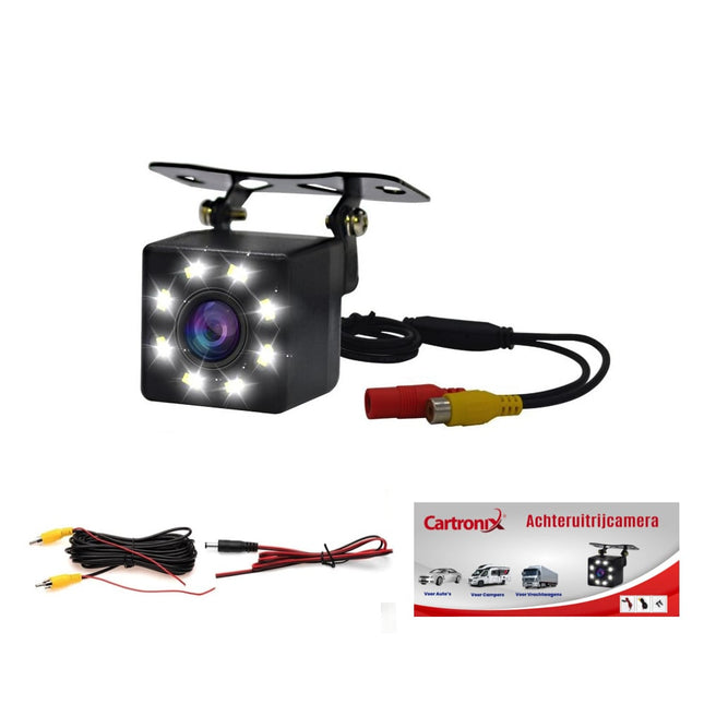 Cartronix RV-310 Achteruitrijcamera | Universeel | 8 LED | Nachtzicht