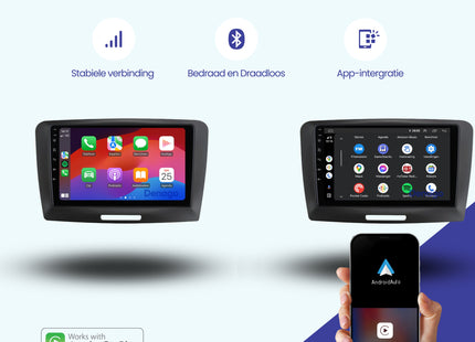 Skoda Superb CarPlay autoradio | 2008 t/m 2014 | Denago DNG-A353 | 9 inch | Android 13 | Draadloos CarPlay & Android Auto