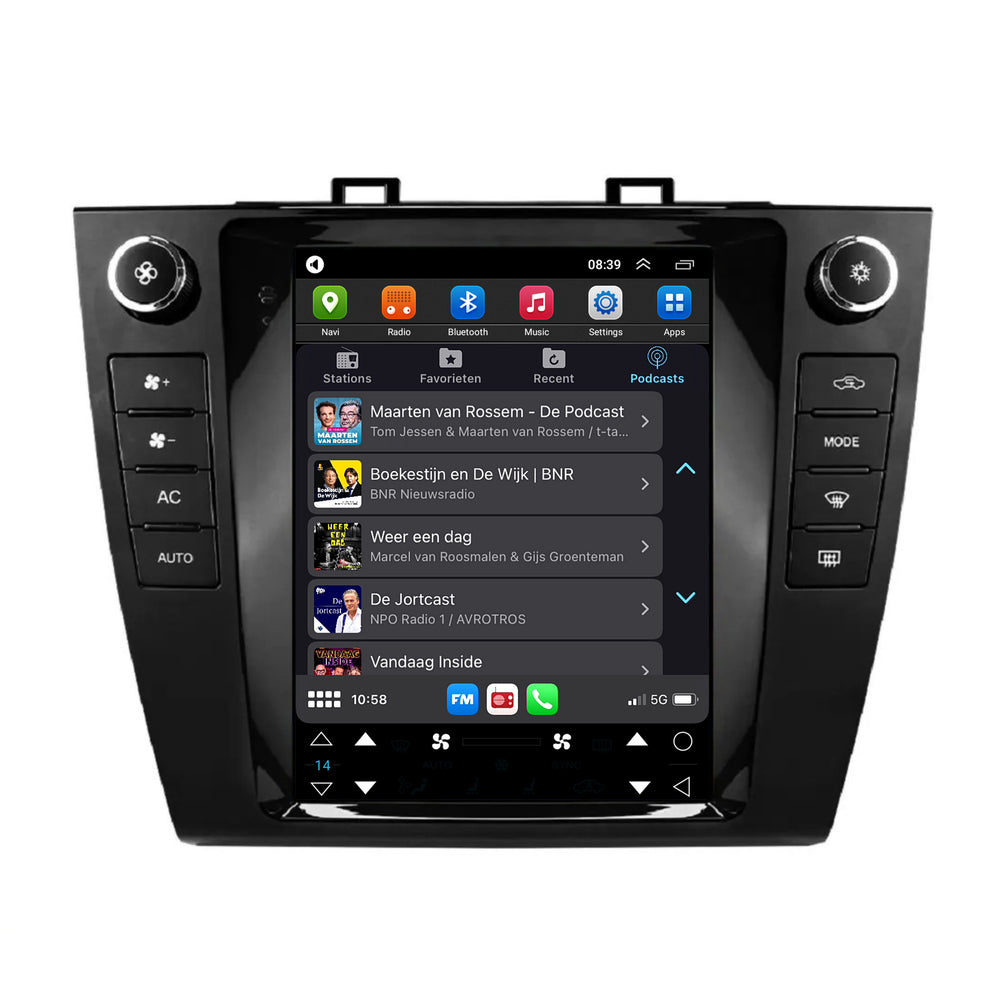 Subaru Outback Tesla Style | Android 13 | Autoradio | 2015 t/m 2020 | CarPlay & Android Auto