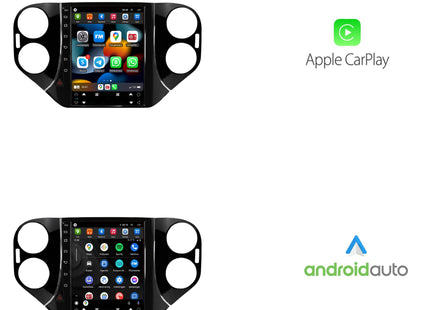 Volkswagen Tiguan Tesla Style | Android 13 | Autoradio | 2007 t/m 2016 | CarPlay & Android Auto