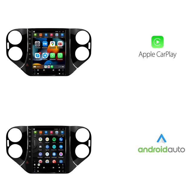 Volkswagen Tiguan Tesla Style | Android 13 | Autoradio | 2007 t/m 2016 | CarPlay & Android Auto