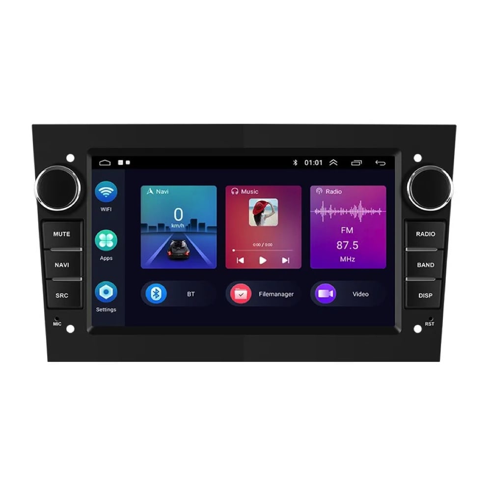 Radio de coche Opel Autoradio negra con Carplay y Android auto