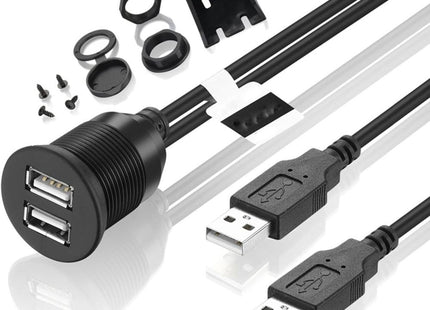 Cartonix | CTX-3300 | Inbouw dubbele USB Poort voor Dashboard