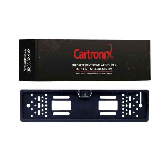 Cartronix RV-410 PRO kentekenplaathouder met camera | 8 LED Nachtzicht